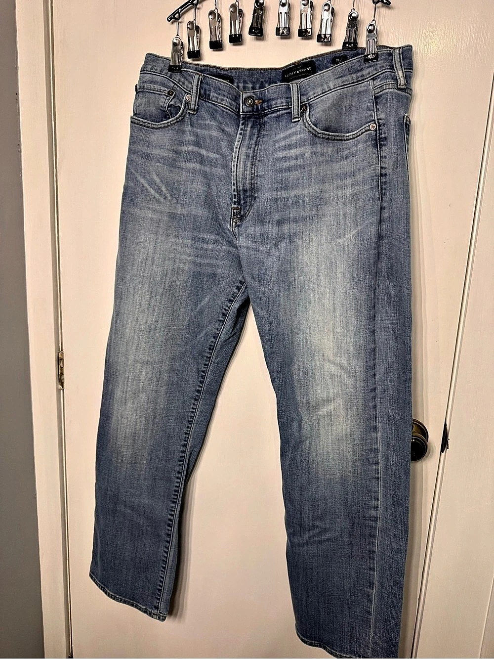 Lucky Brand 181 Relaxed Straight Leg Jeans Waist 38 Blue